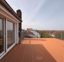 Riesen Dachterrasse mit Blick über die Stadt! 125m² Maisonettewohnung in Stötteritz! - Leipzig Südost