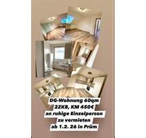 DG Wohnung,60qm an ruhige Einzelperson ab 1.2.26 - Prüm