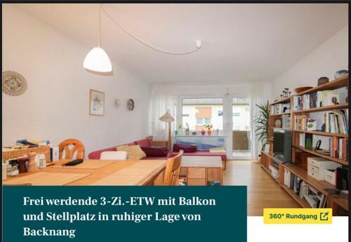 Foto - 3 Zimmer Wohnung in Backnang zu Vermieten