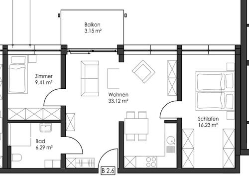 Foto - barrierefreie Wohnung mit Balkon zu vermieten
