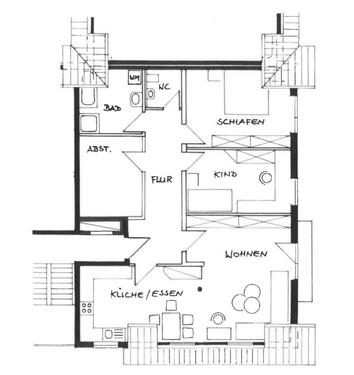 Foto - 3 Zimmer Etagenwohnung in Freudenstadt