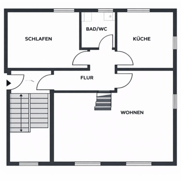 Foto - 3 Zimmer Maisonettenwohnung in Sondershausen