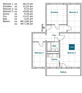 Foto - Etagenwohnung zur Miete in Dresden