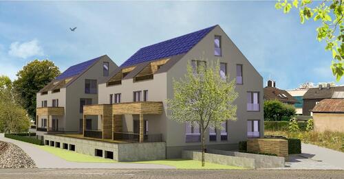Foto - zentral und modern - Neubau Maisonette-Wohnung mit Galerie und Dach-Loggia in sehr zentraler Lage