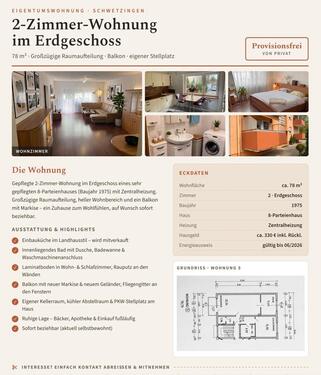 Foto - EG- Eigentumswohnung 2-ZKB inkl. Stellplatz Schwetzingen