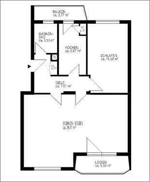 Foto - Eigentumswohnung 2 Zimmer - 340.000,00&nbsp;EUR Kaufpreis, ca.&nbsp; 74,00&nbsp;m&sup2;