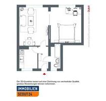 Gemütliche 2-Zimmer-Wohnung - 395,00 EUR Kaltmiete, in Kassel (PLZ: 34134) Niederzwehren