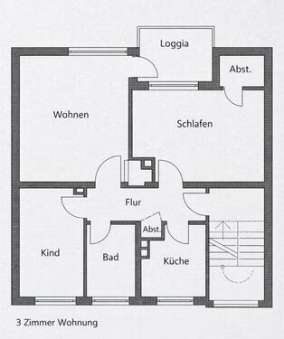 Foto - 3 Zimmer Wohnung mit Balkon+Stellplatz in Salzgitter-Bad -Erbpach