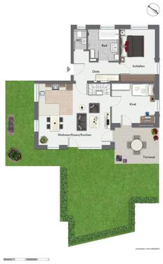 Foto - Etagenwohnung in Bockhorn zur Miete