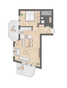 Foto - Renovierte, helle 2-Zimmerwohnung, Fertigstellung Mitte April 26