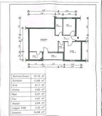 Foto - Wohnung 3 Raum+Balkon+TG+Keller
