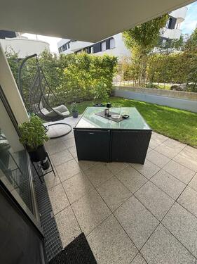 Foto - Neubau – 2,5-Zimmer-Erdgeschosswohnung mit Terrasse, Einbauküche