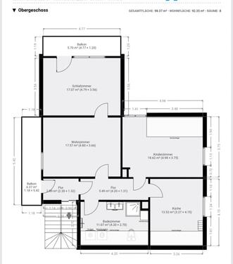 Foto - Sanierte 4-Zimmer-Wohnung mit 2 Balkonen und Stellplatz