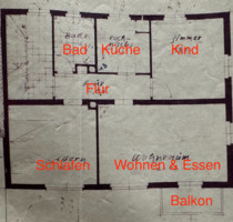 3-Zimmer-Etagenwohnung mit Balkon und Stellplatz - Hammelburg
