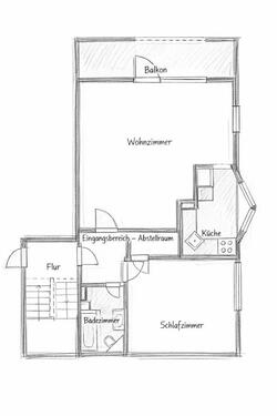 Foto - Gemütliche 2 Raum Whg, Balkon, Garten, EBK, ab sofort