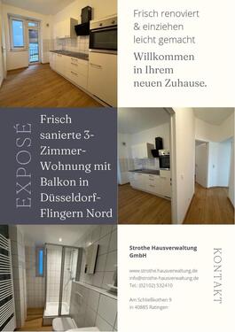 Foto - Frisch sanierte 3-Zimmer Wohung mit Balkon in Düsseldorf Flingern