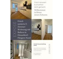 Frisch sanierte 3-Zimmer Wohung mit Balkon in Düsseldorf Flingern
