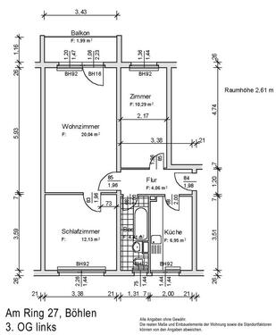 Foto - 3 Zimmer Etagenwohnung in Böhlen