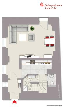 Foto - 2 Zimmer Maisonettenwohnung zur Miete in Neustadt an der Orla