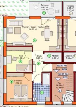Foto - 3-Zimmer-Wohnung, Neubau, Barrierefrei mit Terasse