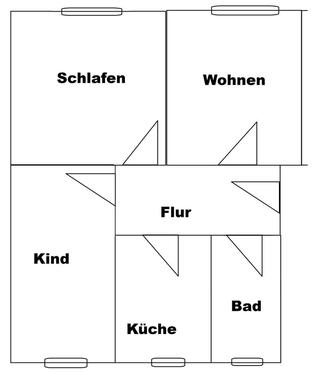 Foto - 3 Zimmer Erdgeschoßwohnung zur Miete in Machern