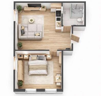 Foto - Kompakte, kernsanierte 2,5 Zimmerohnung Gellmersbach Weinsberg