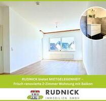 RUDNICK bietet MIETGELEGENHEIT – Frisch renovierte 2-Zimmer Wohnung mit Balkon - Wunstorf