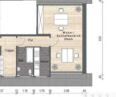 Foto - 1 Zimmer Dachgeschoßwohnung in Dortmund