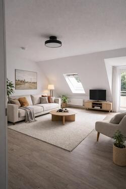 Foto - 3-Zimmer Wohnung 65m² Dachgeschoß mit Balkon Wohnküche Duschbad in Kiel Wellingdorf Nähe FH