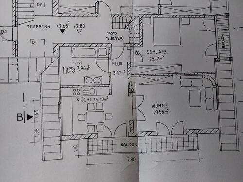 Foto - 3 Zimmer Wohnung - 900,00&nbsp;EUR Kaltmiete, ca.&nbsp; 80,00&nbsp;m&sup2;