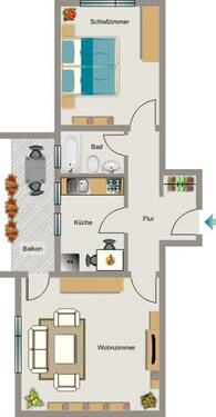 Foto - 2.5 Zimmer Etagenwohnung zur Miete in Dortmund
