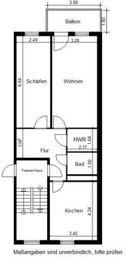 Foto - 2 Zimmer Etagenwohnung in Nordhausen