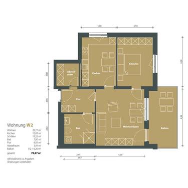 Foto - 2 Zimmer Erdgeschoßwohnung zur Miete in Gera