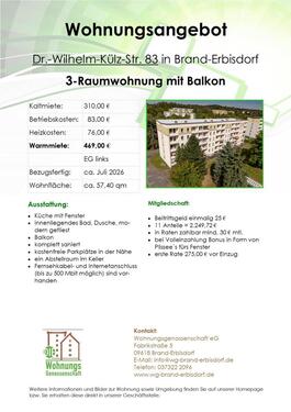 Foto - 3 Zimmer Erdgeschoßwohnung in Brand-Erbisdorf