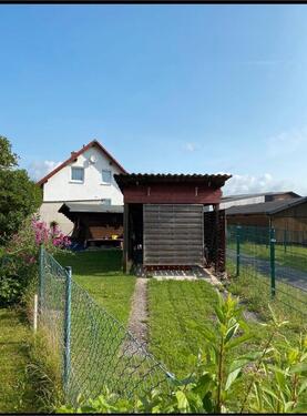 Foto - Garten mit Carport und Gartenhaus Gartengrundstück Stellplatz
