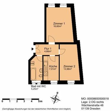 Foto - 2 Zimmer Etagenwohnung zur Miete in Dresden