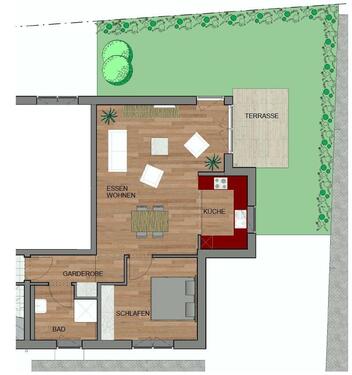 Foto - BEFRISTET - idyllisches wohnen mit eigenem Garten und direkter Waldrand Nähe! LED - EBK 2x KFZ Park.