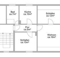 Helle und Ruhige 3-Raum-Wohnung im 2.OG (DG) - Kahla Helle und Ruhige 3-Raum-Wohnung im 2.OG (DG) - Kahla
