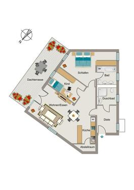 Foto - 3.5 Zimmer Etagenwohnung zur Miete in Düsseldorf