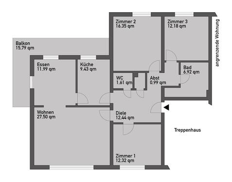 Foto - Gepflegte 5-Zimmer-Erdgeschosswohung mit Balkon und EBK