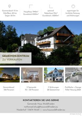 Foto - Freizeitheim Gemeindehaus - 790.000,00&nbsp;EUR Kaufpreis, ca.&nbsp; 1,50&nbsp;m&sup2;