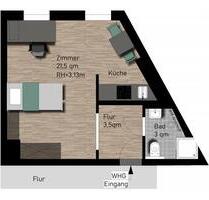 1-Zimmer Wohnung mit Einbauküche im Zentrum von Ilmenau - 26m²