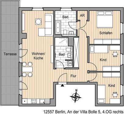 Foto - große Terrasse zum genießen - 1.870,00 EUR Kaltmiete,