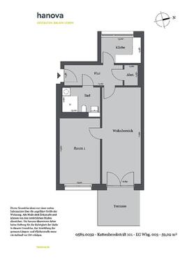 Foto - 2 Zimmer im WOHNEN PLUS - 653,00 EUR Kaltmiete,