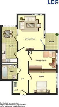 Foto - Demnächst frei! 3-Zimmer-Wohnung in Düsseldorf Garath