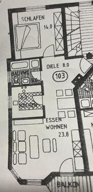 Foto - Ruhige 2-Zimmer-Wohnung mit Balkon + Stellplatz 