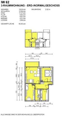 Foto - 3 Zimmer Erdgeschoßwohnung zur Miete in Dresden