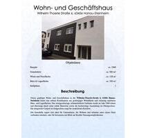 Wohn und Geschäftshaus - 550.000,00&nbsp;EUR Kaufpreis, ca.&nbsp; 128,00&nbsp;m&sup2; in Hanau (PLZ: 63456) Groß-Steinheim