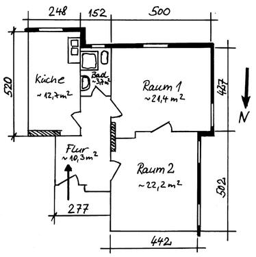 Foto - Etagenwohnung zur Miete in Berlin