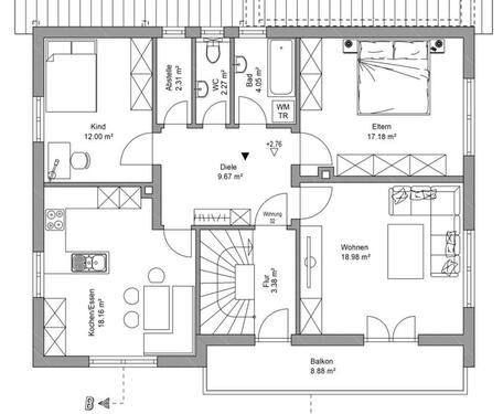 Foto - 3 Zimmer Wohnung in Peiting, kernsaniert